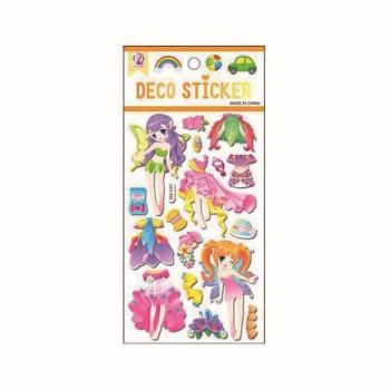 Assorted Embossed Fairy Dress up Stickers (20p per sheet)