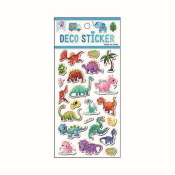 Assorted Embossed Dinosaur Stickers (20p per sheet)