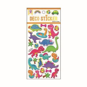 Assorted Embossed Dinosaur Stickers (20p per sheet)