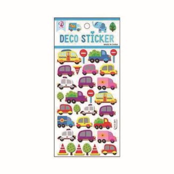 Assorted Embossed Transport Stickers (20p per sheet)