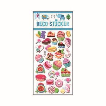 Assorted Embossed Dessert Stickers (20p per sheet)