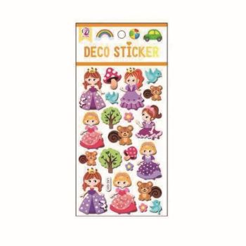 Assorted Embossed Princess Stickers (20p per sheet)