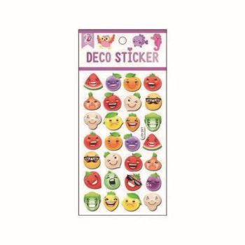 Assorted Embossed Fruit & Veg Stickers (20p per sheet)