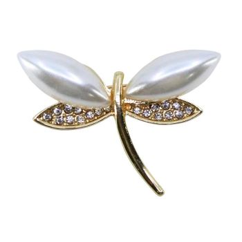 Venetti Diamante & Pearl Dragonfly Brooch (£1.40 Each)