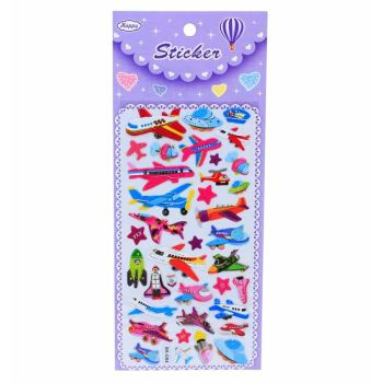 Assorted Embossed Air Craft Stickers (20p per sheet)