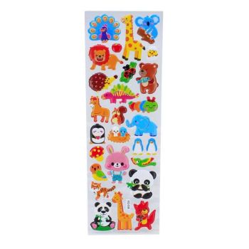 Assorted Embossed Animal Stickers (30p per sheet)