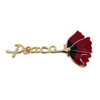 Venetti Enamelled Peace Poppy Brooch (£1.20 Each)
