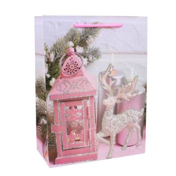 Assorted Christmas Themed Card Gift Bags (40p Each)