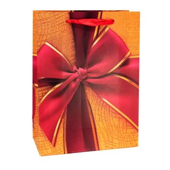 Assorted Bow Themed Card Gift Bags (40p Each)