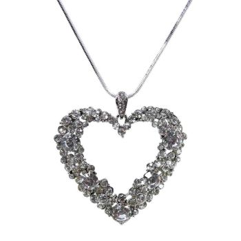 Diamante Heart Pendant (£2.20 Each)