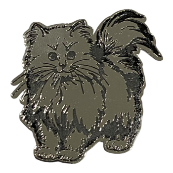 Stainless steel Persian cat brooch (3 1.40 Each)