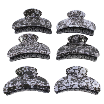 Assorted Floral Glitter Clamps (85p Each)