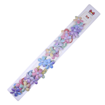 Kids Iridescent Rainbow daisy Elastic ( £ 0.35 per pair )