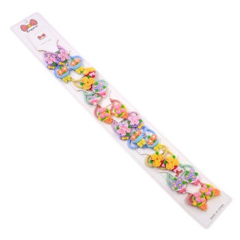 Kids Resin Flower Bouquet Elastic In Assorted Colours  ( £ 0.35 per pair )