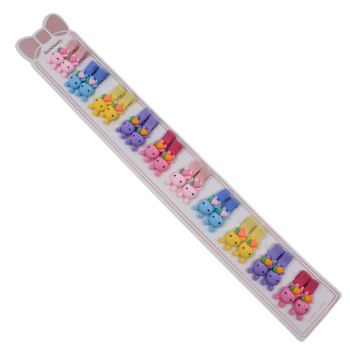 Kids Resin Rabbit On Covered Concord Clip (£ 0.35 Each )