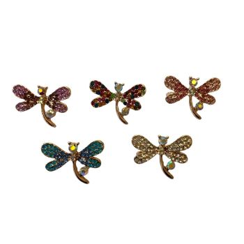 Mini Crystal dragonfly Brooch ( £0.75 Each