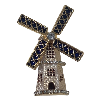 Ladies  Gold colour plated windmill Brooch ( £ 1.05  Each )
