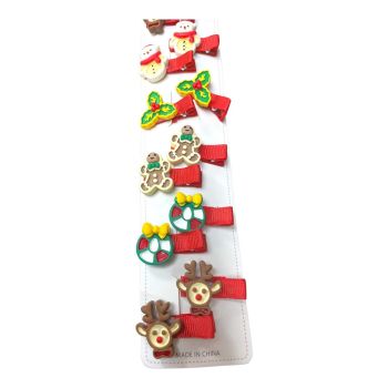 Christmas Concord clip with Christmas Motifs £0,35 per pair )