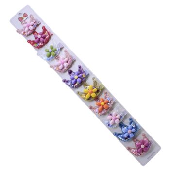 Kids Clear Heart Concord With Flower Motif  (£0.35 each)