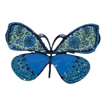 Ladies Hand Painted Enamel Butterfly Brooch