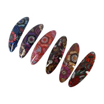 Floral Ladies Acrylic French Clip (£0.40 Each )