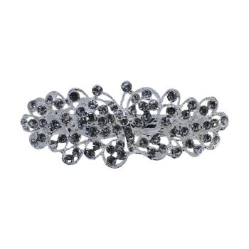 Ladies Diamante Butterfly Silver Colour Plated French Clip(£1.20 Each )