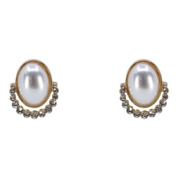 Diamante & Pearl Clip-on Earrings (£1.10 per pair)