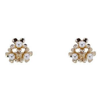 Pearl Flower Clip-on Earrings (£1.05 per pair)