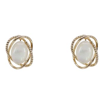 Imitation Opal Clip-on Earrings (£1 per pair)