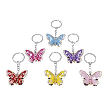 Assorted Butterfly Keyrings (£0.30 Each)