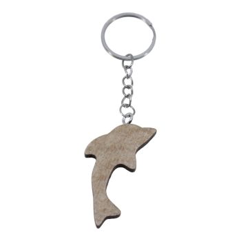 Wooden Dolphin Keyrings (£0.25p Each)