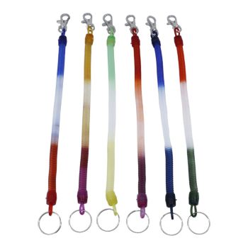 Assorted Retractable Spiral Keyrings (£0.30 Each)