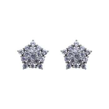 Silver Clear CZ Stud Earrings (£3.95 per pair)