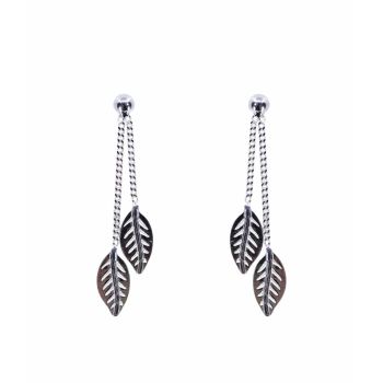 Silver Leaf Drop Earrings (£4.95 per pair)