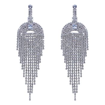 Diamante Pierced Drop Earrings (£2.20 per pair)