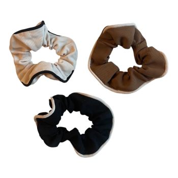 Ladies /Girls Textured Piped Scrunchies -(£0.40 Each )