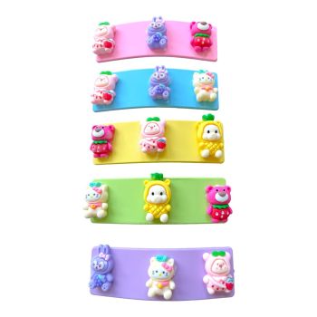 Girls Large Size summer Bendy Clip With Cute Motifs -£0.30 Each )