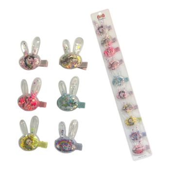 Girls Glitter Filled Rabbit Ears With Unicorn Motif -(£0.30 Each )