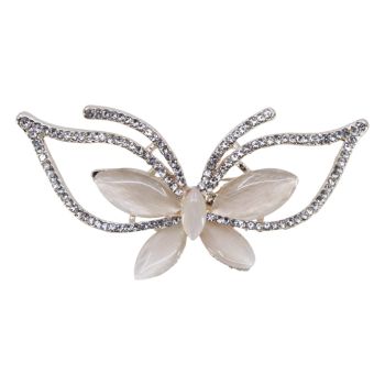 Diamante & Cat Eye Butterfly Brooch (£1.20 Each)