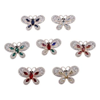 Diamante Butterfly Brooch (£1.30 Each)
