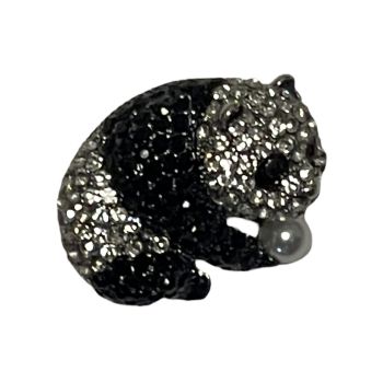 Ladies Diamante Panda Brooch -(£1.80 Each )