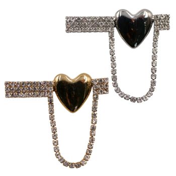 Diamante Love Bar Brooch