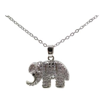Diamante Elephant Pendant