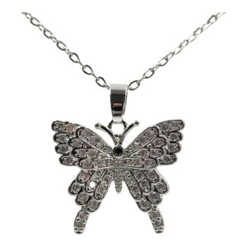 Diamante Butterfly pendant