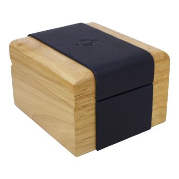 Avia Wood & Leatherette Bangle Box