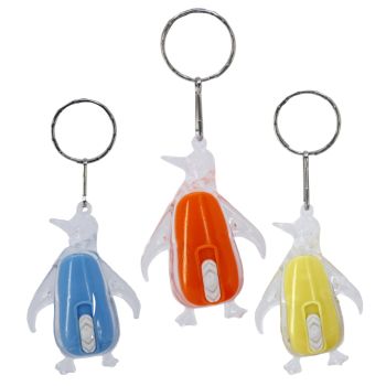 Assorted Flashing Penguin Keyrings
