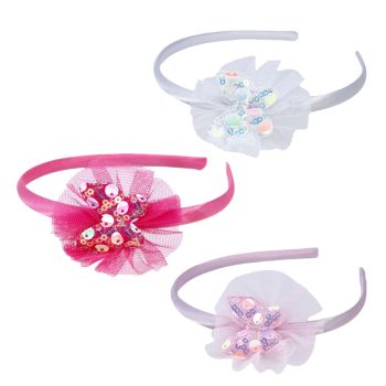 Girls Assorted Sequined Butterfly Headbands