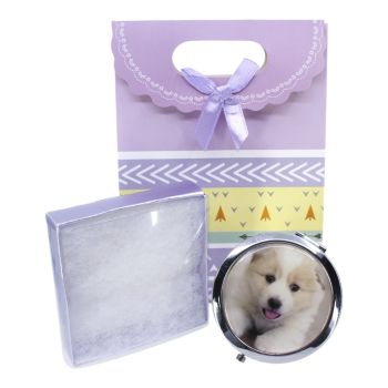 Mother`s Day Boxed Dog Compact Mirror Gift Set