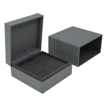 Couture Graphite soft touch universal box with a Grey suede interior.
