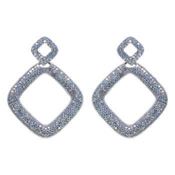 Diamante Geometrical Earrings